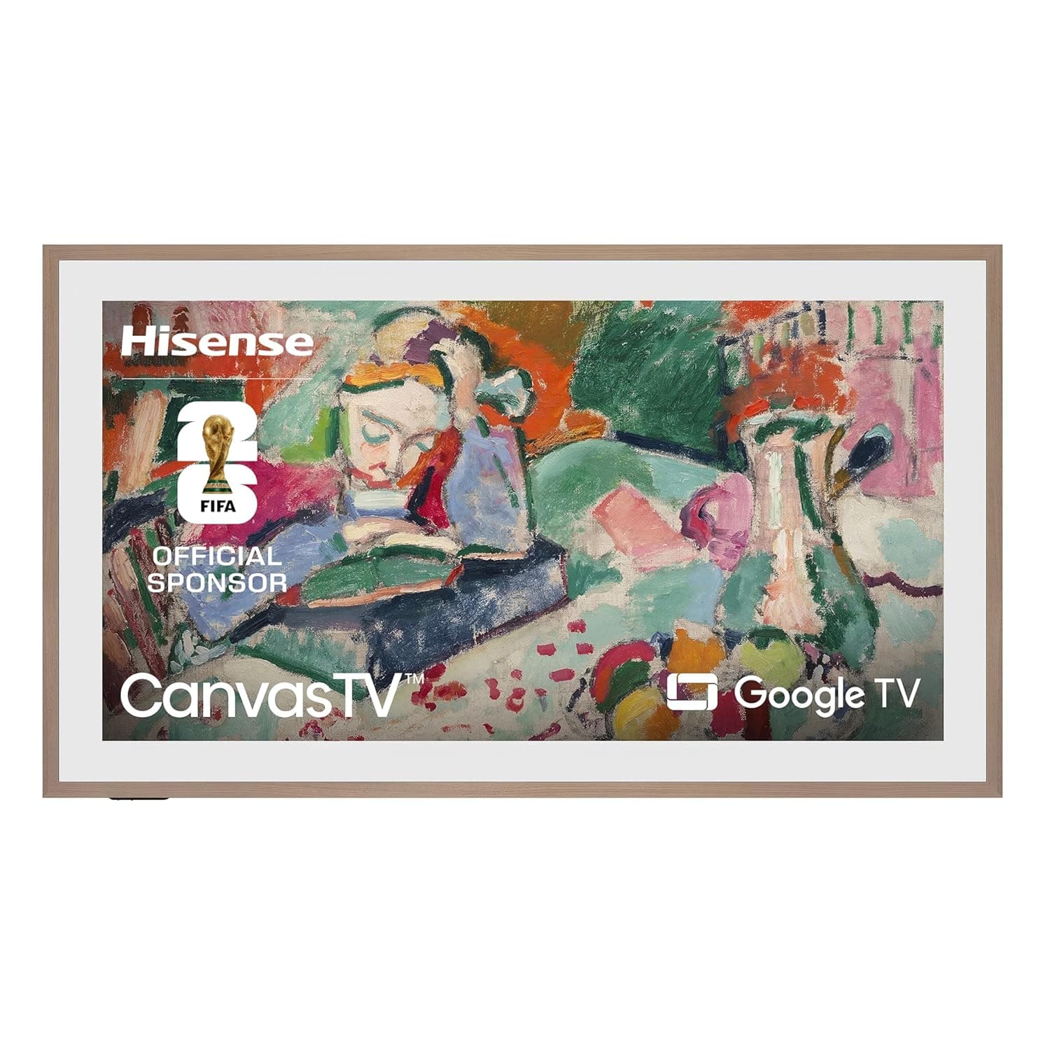 Hisense 55-Inch Class QLED 4K S7N CanvasTV Series Dolby Vision HDR Google Smart TV (55S7N) - 144Hz, Art Mode, Anti-Glare Panel, Hi-Matte Display, Frame & UltraSlim Wall Mount Included