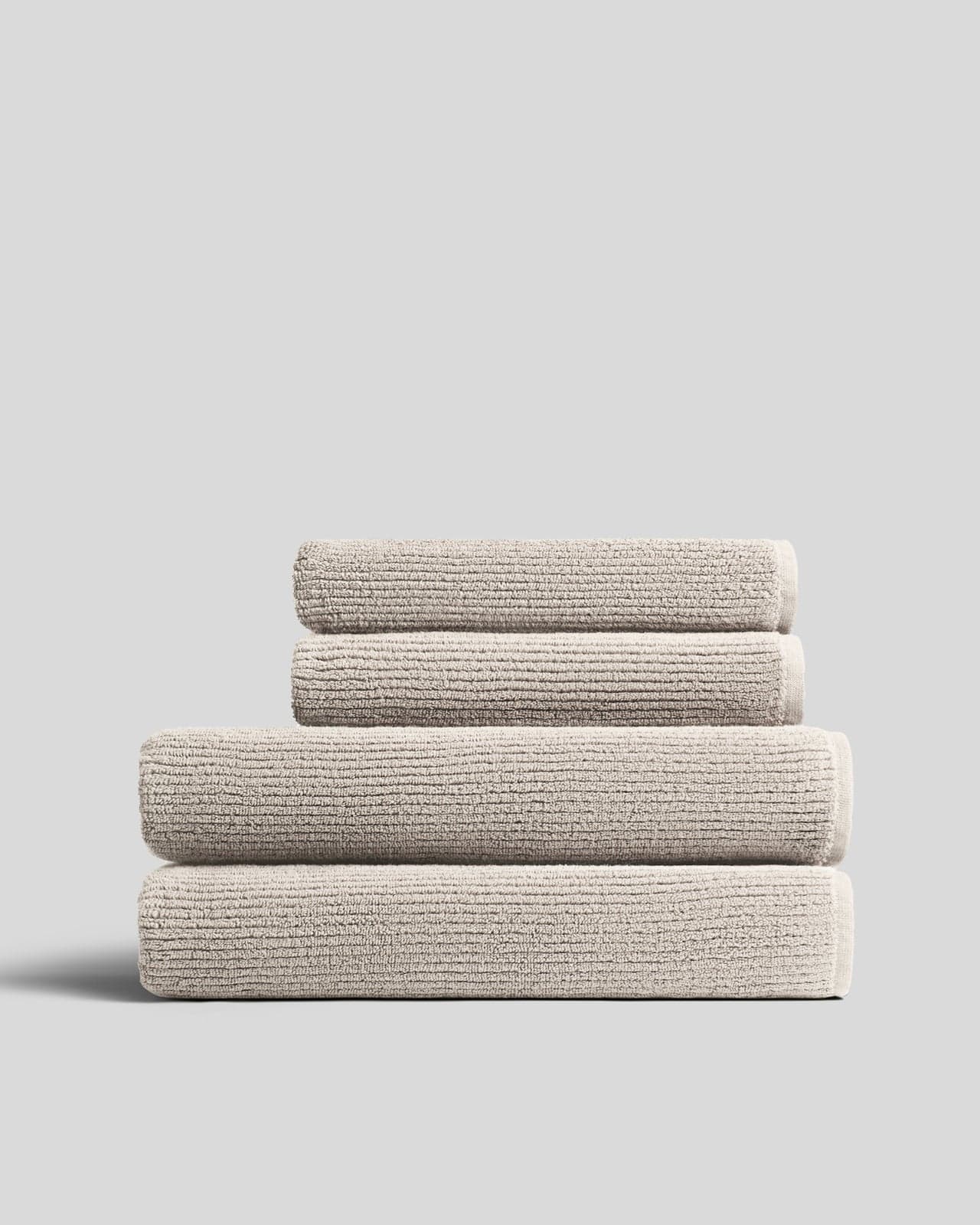 2+2 Soft Rib Bath Bundle - Bone