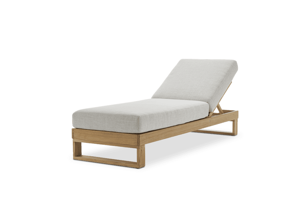 Rio Outdoor Teak Chaise Lounge | Castlery US